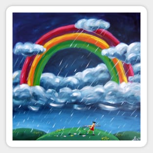 Painting Rainblows Sticker